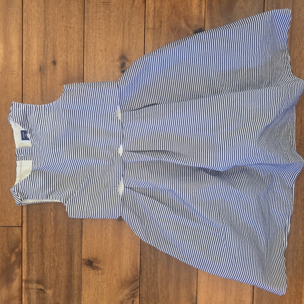Striped Blue and White Kids Dress
